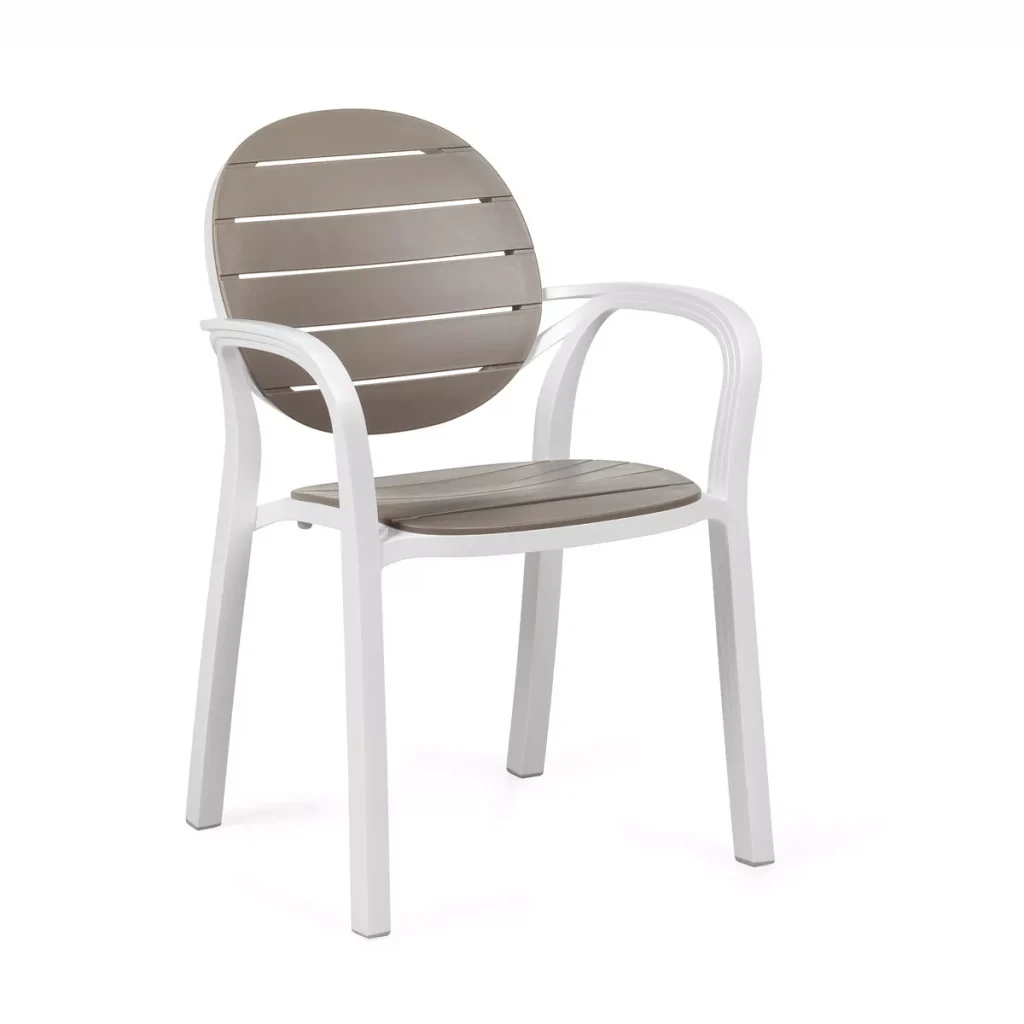 Silla Para Exterior Con Descansabrazos De Fibra De Vidrio Palma