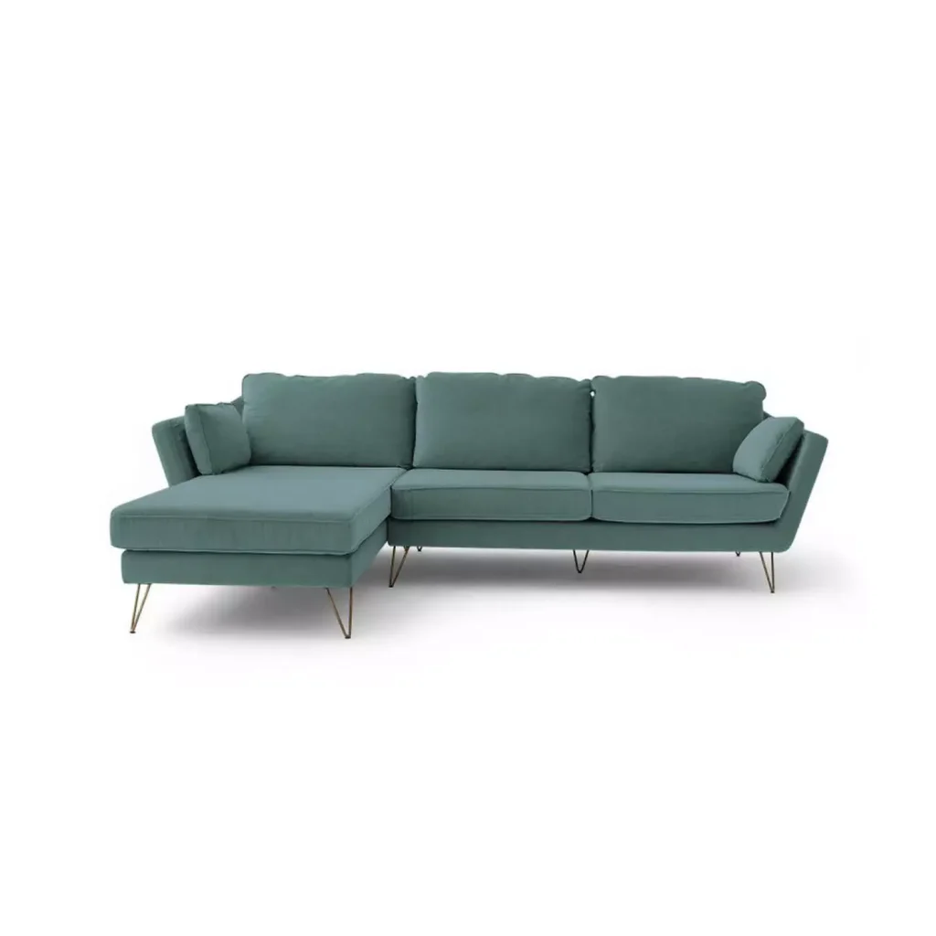 Sillón Esquinero Barty De Terciopelo